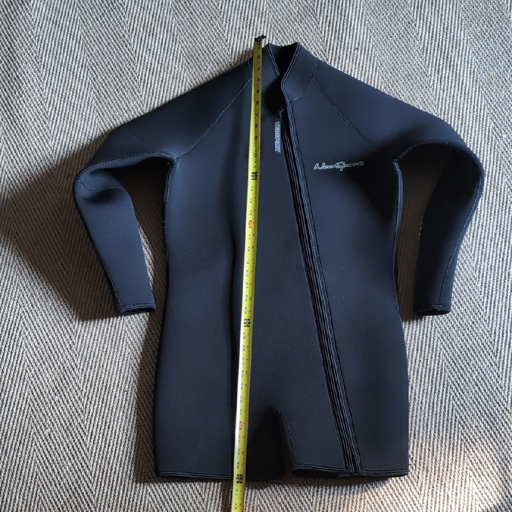 NeoSport Long Sleeve Black Wetsuit Jacket Sz Large